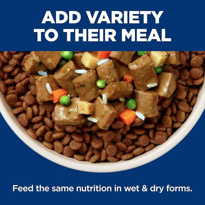 Hill's Science Diet Adult 7+ Wet Dog Food, Turkey & Barley, 13 oz. Cans, 12-Pack
