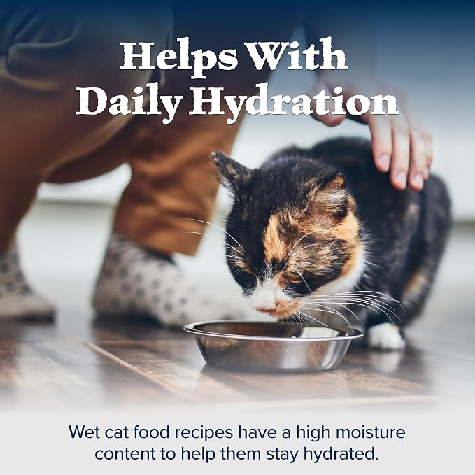 Blue Buffalo Wilderness Natural High-Protein Grain-Free Wet Food for Adult Cats, Salmon Paté, 5.5-oz. Cans, 24 Count