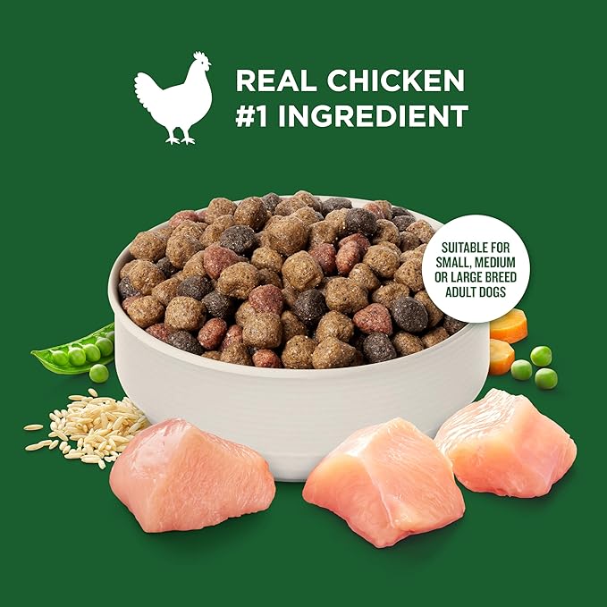 Nutrish Real Chicken & Veggies Recipe Whole Health Blend Dry Dog Food, 40 lb. Bag, Packaging May Vary (Rachael Ray)
