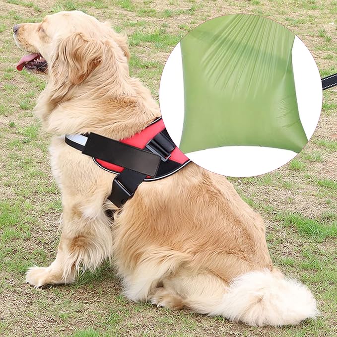 2 Pack Dog Poop Bag Dispenser with Built-in LED Flashlight, Pet Waste Bag Holder for Leash with Carabiner Clip for Lead Leash, 2 Rolls Leak-proof Doggy Waste Bags for Dog Walking, Pink, Eliamo
