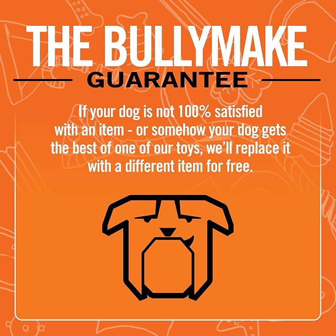 BULLYMAKE Silver Tough Chew Hammer Toy for Dogs, Durable Nylon Dog Toys for Aggressive Chewers, Dental Stimulating, Tough Chew, Boredom Busting, Pet Supplies, Made in USA