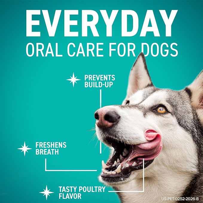 ORAVET Dental Chews for Dogs, Oral Care and Hygiene Chews (Large Dogs, Over 50 lbs.) Pink Pouch, 30 Count (Pack of 1)