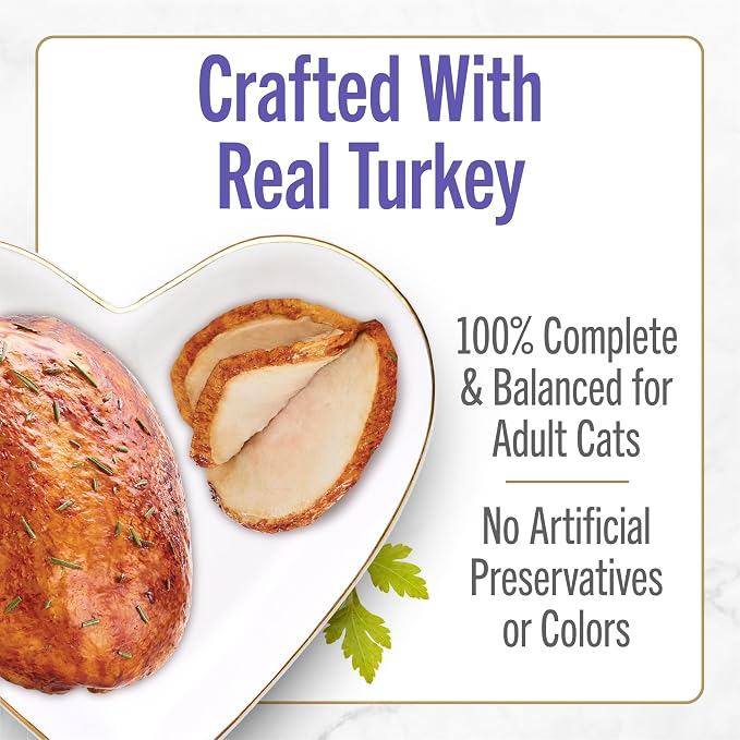 Purina Fancy Feast Petites With Roasted Turkey Entrée with Sweet Potato in Gravy Gourmet Wet Cat Food - (Pack of 12) 2.8 oz. Tubs