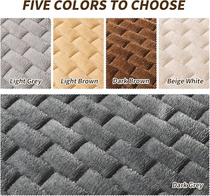 Couch Covers for Dogs Washable, Velvet Dog Couch Cover Protector, Fuzzy Plush Pet Sofa Cover for 3-4 Cushion Couch, Sofa Covers for Pets(1PC,Dark Grey,27.6"x94.5",3-4 Seater Sofa Pad Cover)