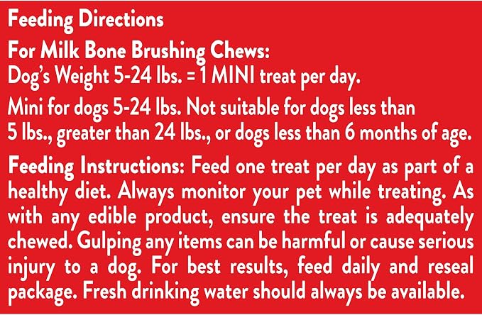 Milk-Bone Brushing Chews Original Chicken Flavor Daily Dental Dog Treats, Mini, 7.1 Oz. Bag (Pack of 5)