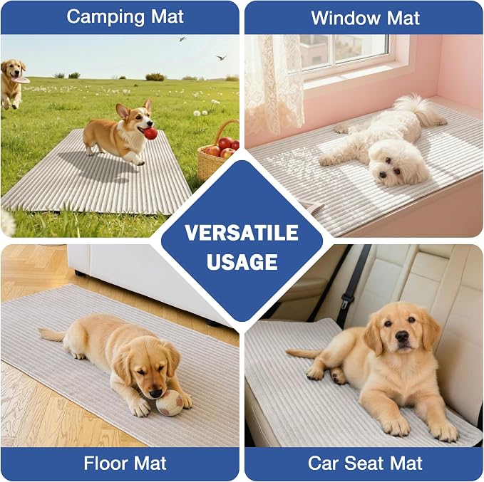 MYSKY HOME 100% Waterproof Couch Cover for Sectional Sofa, Couch Covers for Dogs Washable, Non Slip 2 Pieces Sofa Slipcover, L Shape Sofa Cover Furniture Protector for Pet, Oat, 35"x70.9"+35"x70.9"