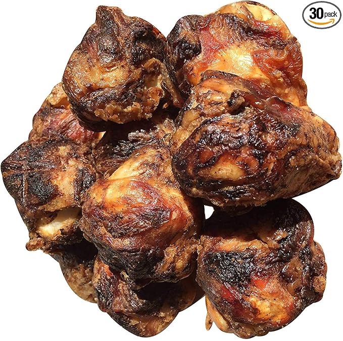 K9 Connoisseur Dog Bones Made in USA for Small and Medium Breed Dogs Natural Long Lasting Meaty Beef Knee Cap Bone Treats Best for Dogs Upto 50 Pounds 1 Pack 30 Count