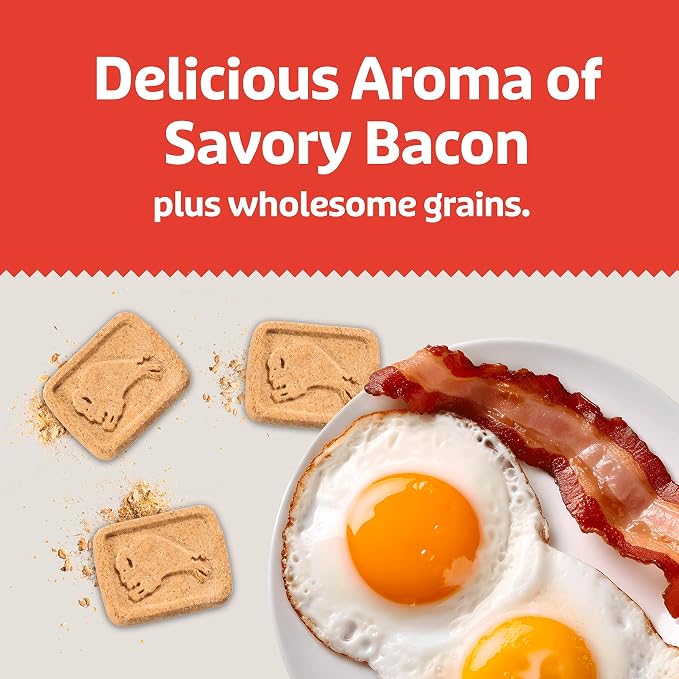 Blue Buffalo Health Bars Bacon, Egg & Cheese Crunchy Dog Biscuits, Oven-Baked with Real Bacon & Natural Ingredients, Healthy Dog Treats with No Artificial Flavors or Preservatives, 16 oz.