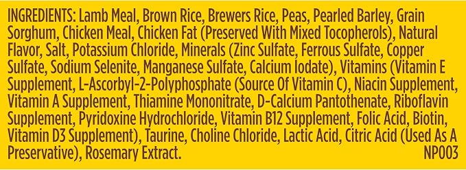 Nutrish Limited Ingredient Lamb Meal & Brown Rice Recipe Dry Dog Food, 14 lb. Bag, Packaging May Vary (Rachael Ray)