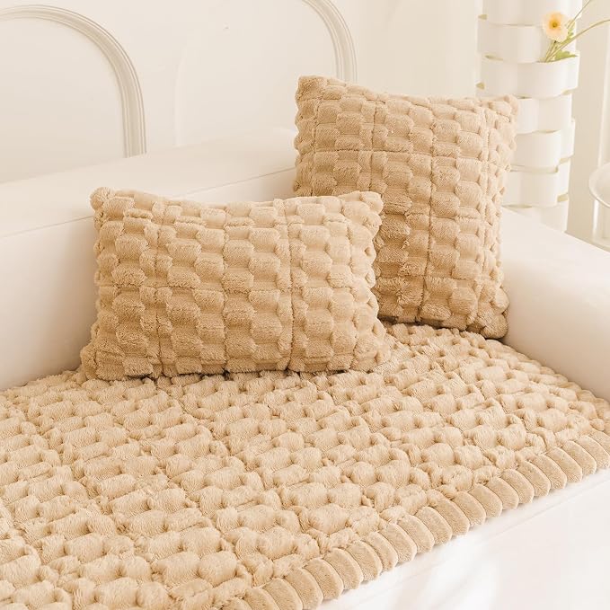 Gumfolk Plush Pet Sofa Covers for Dogs Washable Couch Protector for Cushion, Dog Friendly Furniture Covers Protector
