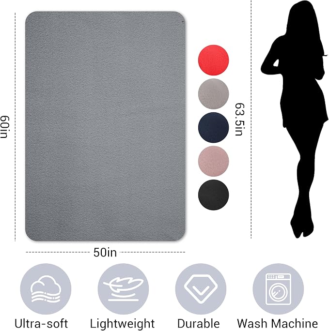 CULVE 24 Pack Fleece Throw Blanket 50x60 - Soft Lightweight Blankets in Bulk for Wedding, Gifts Pet Home Bed Sofa Couch Office Travel(6 Color)
