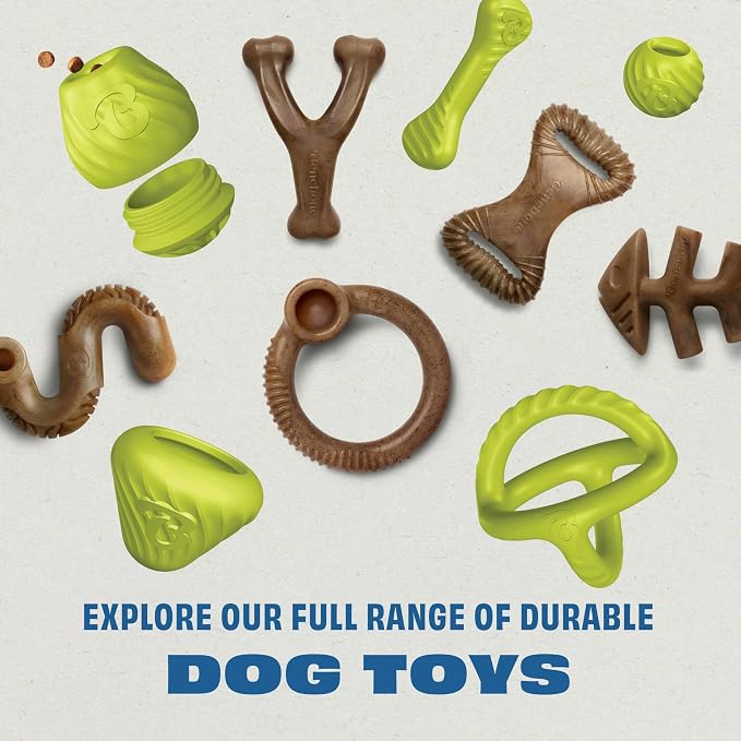 Benebone Natural Rubber Dog Chew Toy, Dog Bone, USA 250th Anniversary Limited Edition America 250, Medium