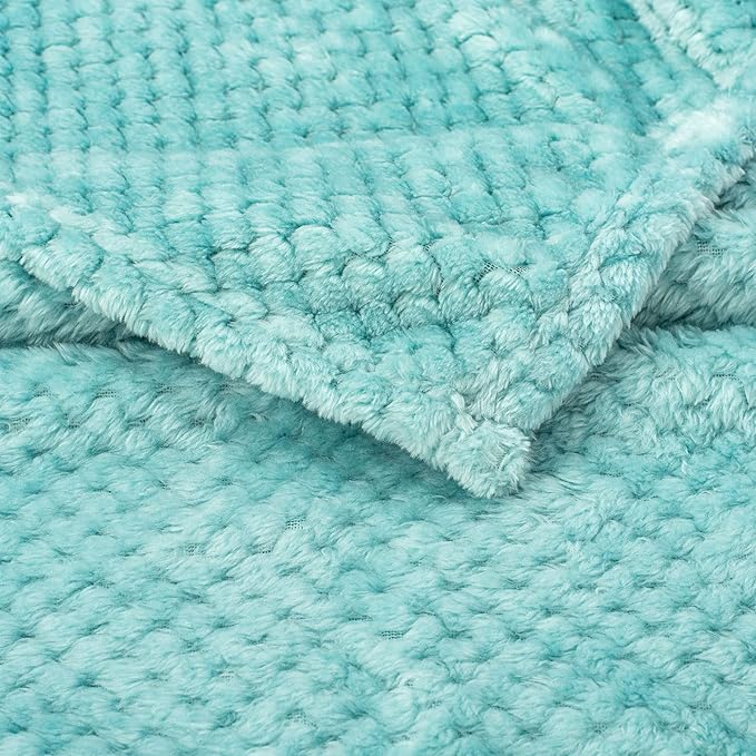 Pet Blanket for Dogs or Cats - Warm Soft Fuzzy Plush Fleece Throw for Puppy, Kitten, Small, Medium, Large Pets - Bed, Couch, Sofa, Travel (S/24" x 32", Robin Blue)