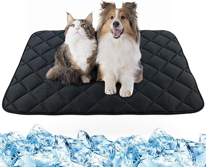 60"x40" Dog Cooling Mat, Washable Cooling Mat for Dogs, Soft Blanket for Dogs and Cats, Large