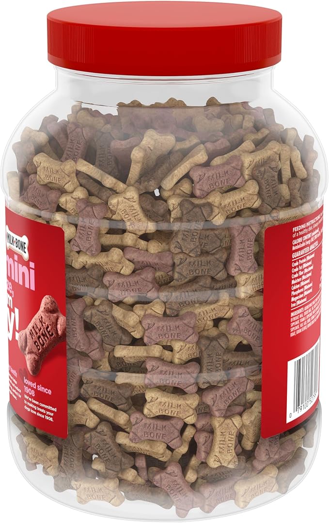 Milk-Bone Dog Treats Bundle: Soft & Chewy Chicken 25 Ounce + Flavor Snacks Mini's Dog Biscuits 36 Ounce