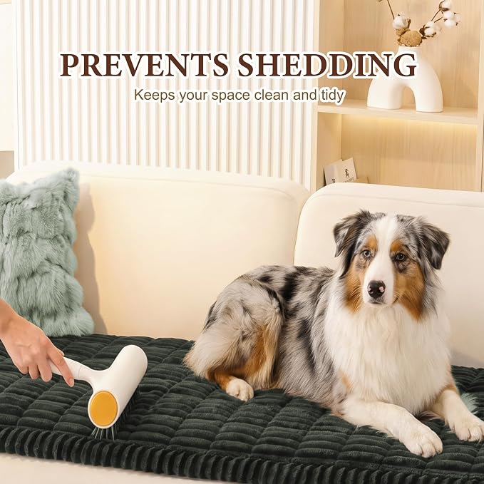 MEETSKY Green Pet Couch Covers for Sofa, Non Slip Dog Couch Cover Protector, Soft Washable Sofa Covers for 3 Cushion Couch, Dog Mat for Couches and Sofas, 27.6" x 70.9"