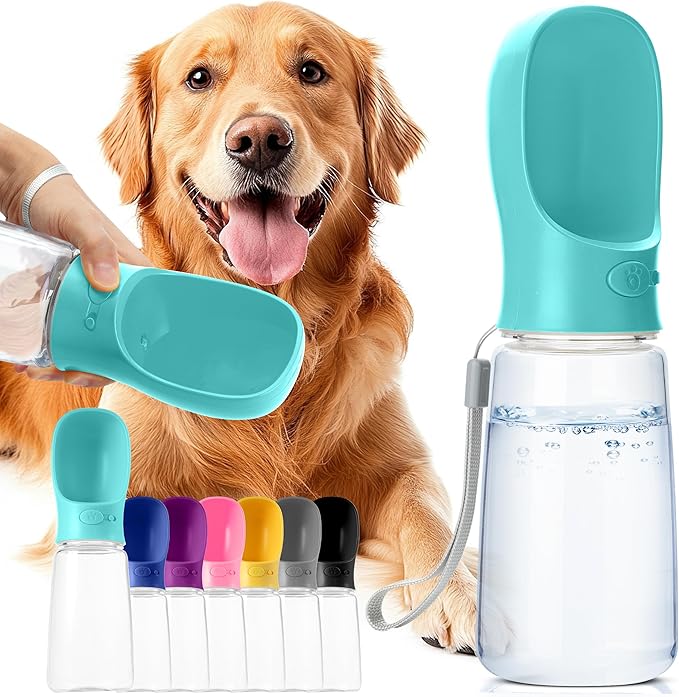 Mr. Pen- Portable Dog Water Bottle, 19 oz, Large, Leak Proof Puppy Water Dispenser with Drinking Feeder for Pets, Outdoor Walking, Hiking, Travel, Not Dishwasher Safe