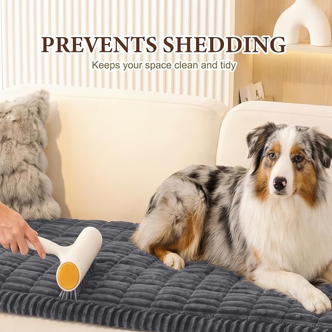 MEETSKY Couch Cover for Dogs, Washable Sofa Covers for 3 Cushion Couch, Non Slip Pet Couch Covers for Sofa, Soft Furniture Protector Against Fur Pet Friendly, Dark Grey, 27.6" x 70.9"