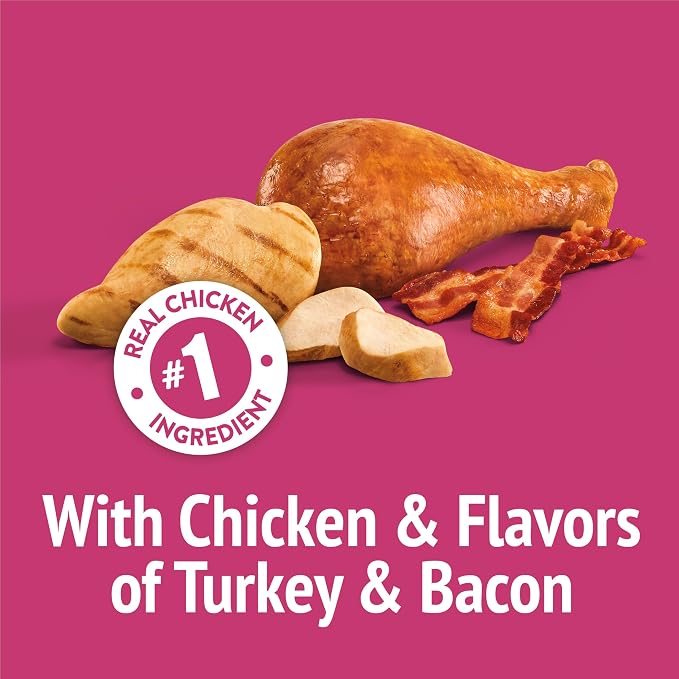 Friskies Purina Party Mix California Crunch with Chicken and Flavors of Turkey and Bacon Cat Treats - 20 oz Canister (Pack of 2)