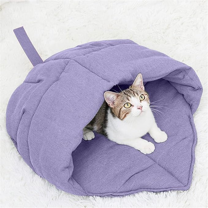 Plush Shape Dog Cats Cave Bed Washable Comfortable Hideaway Puppies Home Decoration