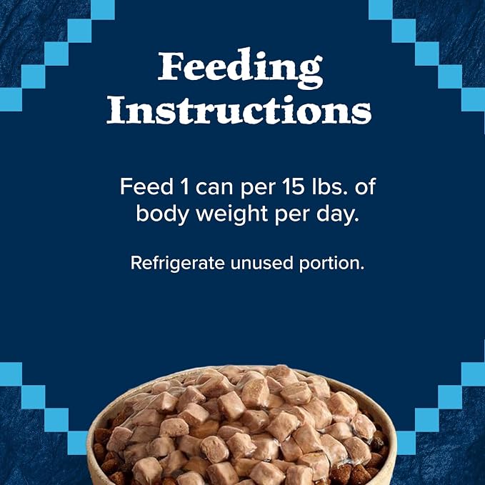 Blue Buffalo Wilderness Adult Wet Dog Food Variety Pack, Beef & Chicken Grill, 32g Protein, and Chicken & Salmon Grill, 35g Protein, Grain-Free & High-Protein, Natural, 12.5-oz. Each (6 Cans)
