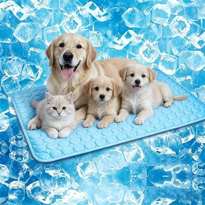 Dog Cooling Mat, Upgraded Arc-Chill Cooling Mat for Dogs Q-Max>0.4, Washable Dog Cooling Pad, Non-Slip Portable Cooling Pad for Dogs, Self-Cooling Bed for Small Medium Large Dogs Cats Indoor Outdoor