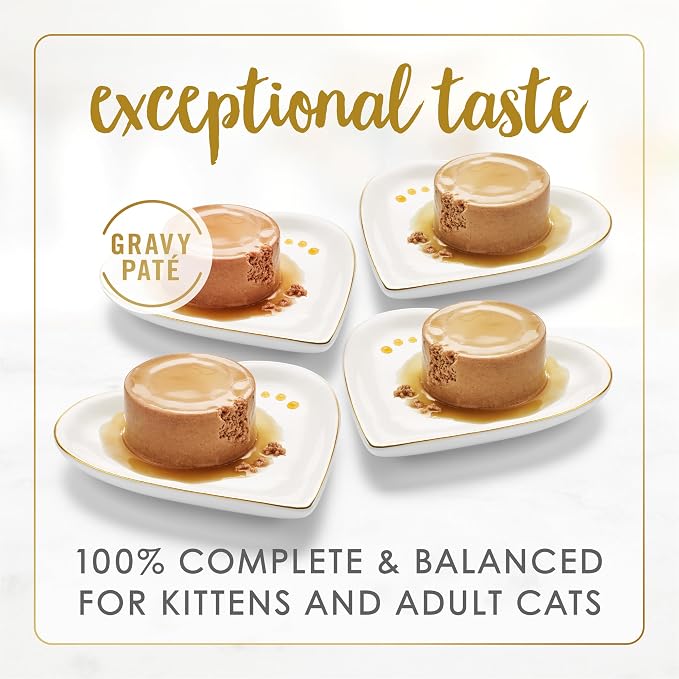 Fancy Feast Purina Gravy Lovers Variety Pack Feast Pate in Wet Cat Food Gravy - 4.5 lb. Boxes, 1 Count (Pack of 48)