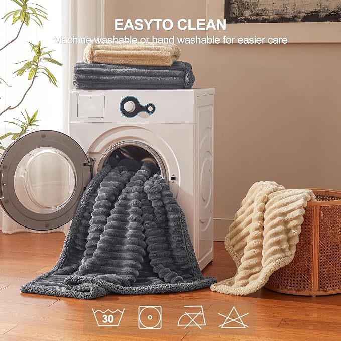 AIPERRO Waterproof Dog Blanket for Small Dogs, Washable Soft Puppy Cat Blanket Flannel Cotton Velour for Sofa Couch Protector, Comfort & Security Reversible Bed Protection for Pet, 25"X35", Gray