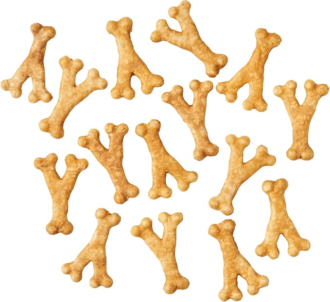 Fieldcrest Farms Nothin' to Hide 3-inch Ultra Wishbones Treats - Natural Rawhide Alternative Treats for Dogs, Collagen Based Snack for Heavy Chewers up to 15lbs - Beef Flavor, 12 Pack