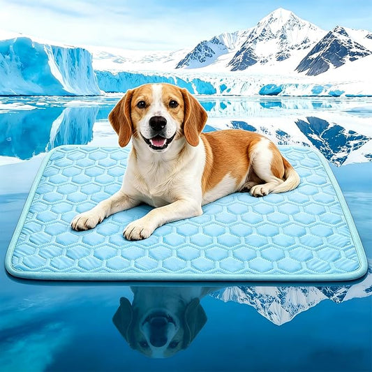 Cooling Mat for Dogs, Arc-Chill Dog Cooling Mat (Q-Max>0.45), Non-Slip Washable Pet Cooling Pad, Summer Self-Cooling Bed for Dogs Cats, Portable Crate Mat for Indoor & Outdoor Use,18"x29"