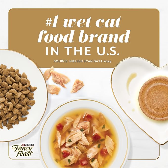 Purina Fancy Feast Gems Pate Mousse with Turkey and with Chicken Wet Cat Food Variety Pack - 4 oz. (Pack of 16)