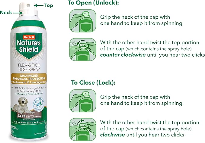 Hartz Nature’s Shield Flea & Tick Spray Treatment for Dogs, Natural and Effective Flea & Tick Prevention and Protection for Dogs with Cedarwood and Lemongrass Oil, 14 Ounces (Pack of 4)