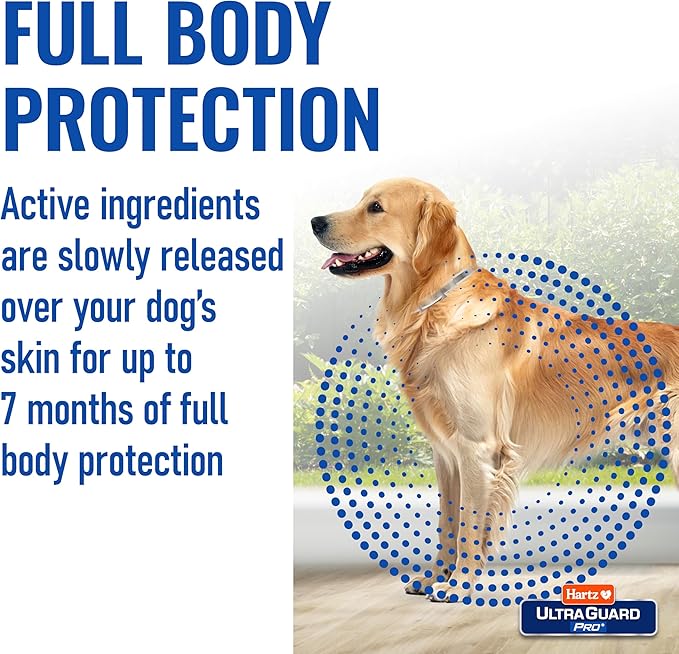 Hartz UltraGuard Pro Reflective Flea & Tick Collar for Dogs and Puppies, 7 Month Flea and Tick Prevention Per Collar, 1 Count