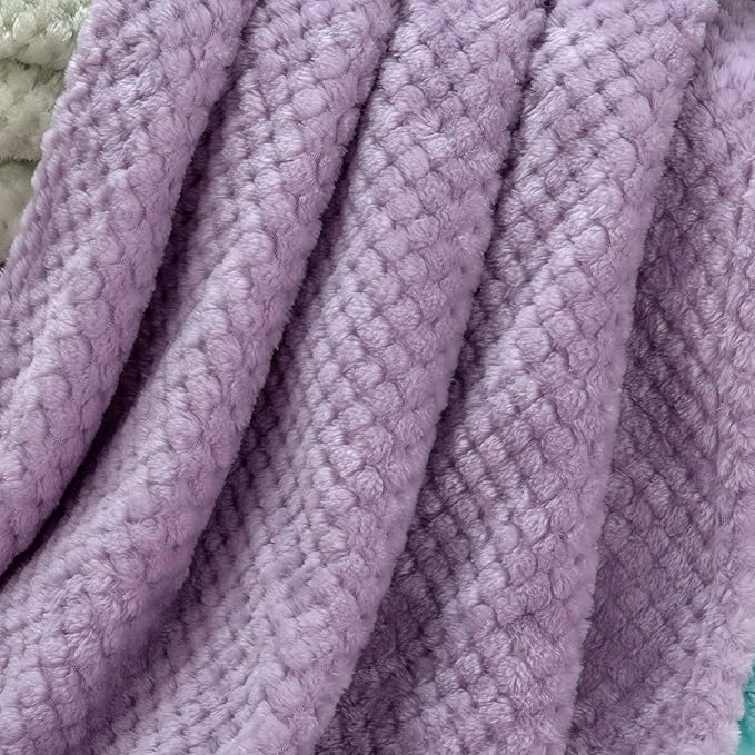 Pet Blanket for Dogs or Cats - Warm Soft Fuzzy Plush Fleece Throw for Puppy, Kitten, Small, Medium, Large Pets - Bed, Couch, Sofa, Travel (M/32" x 40", Iris)