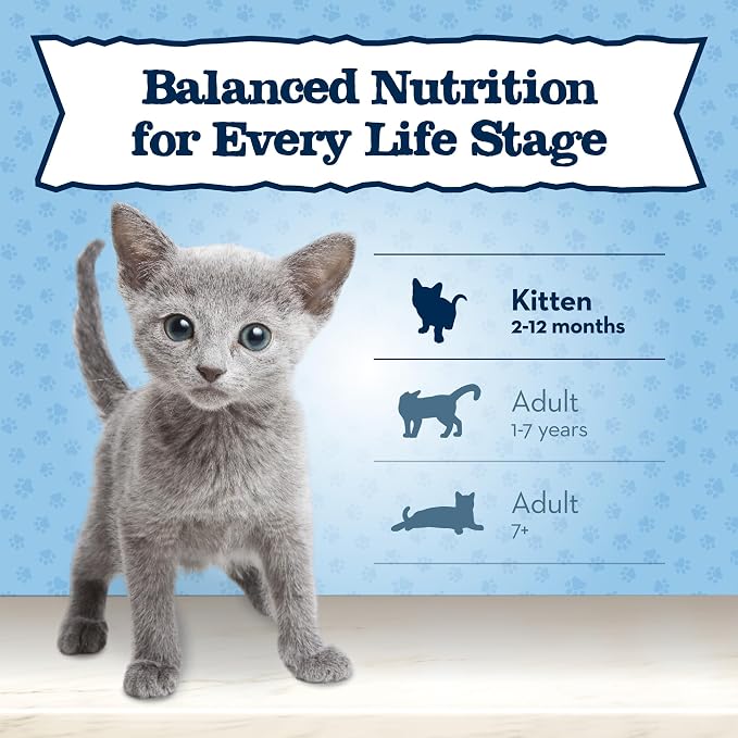 Blue Buffalo Baby Blue Natural Kitten Wet Cat Food, Healthy Growth Formula with DHA, Chicken Recipe Multi-Pack, 3-oz. Cans (Pack of 24)