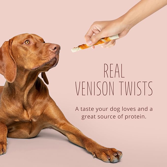 Better Belly Highly Digestible Rawhide Twist Sticks Chews, Treat Your Dog to a Chew with NO Artificial Colors or Flavors