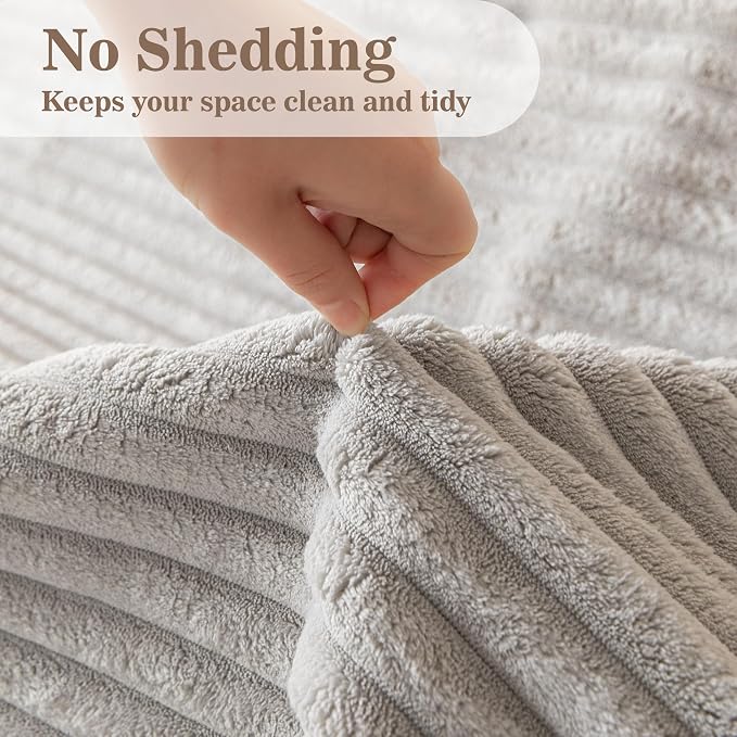 MYSKY HOME 100% Waterproof Couch Cover, Couch Covers for Dogs Washable, Non Slip Couch Covers for 3 Cushion Sofa Pet Friendly, Sofa Covers Furniture Protector, Dog Bed Cover, Light Grey, 35"x82.7"