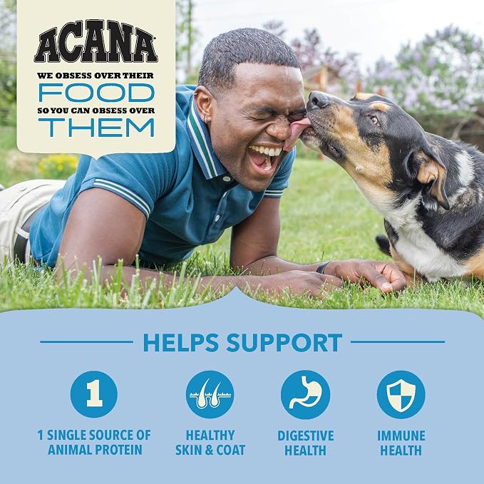 ACANA Wholesome Grains Dry Dog Food Limited Ingredient Duck & Pumpkin Recipe 22.5lb Bag