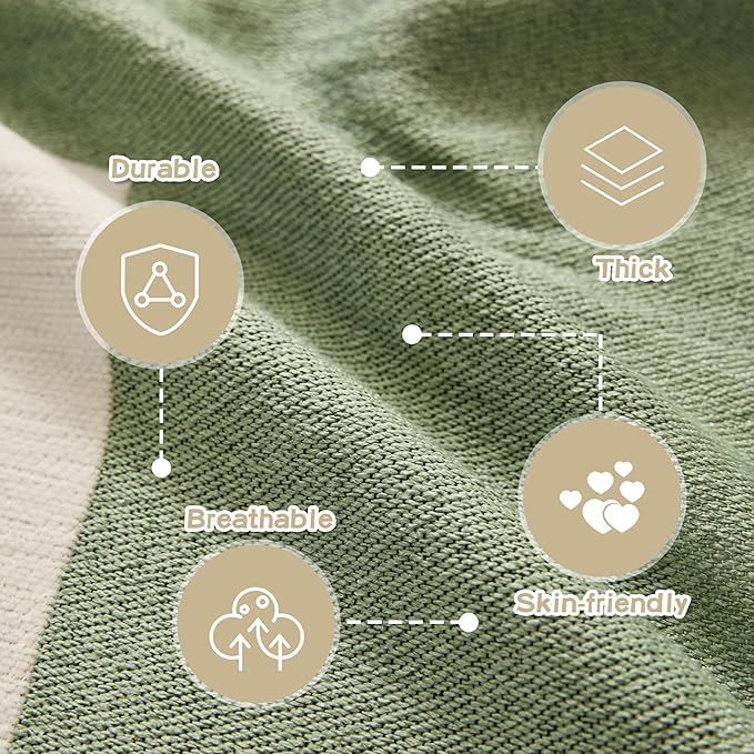 MEETSKY Couch Cover for Reclining Couch Furniture Covers Pet Sofa Covers for Living Room Washable Soft Touch Couch Covers for Sectional Couch Protector, 71" x 102", Sage Geometry