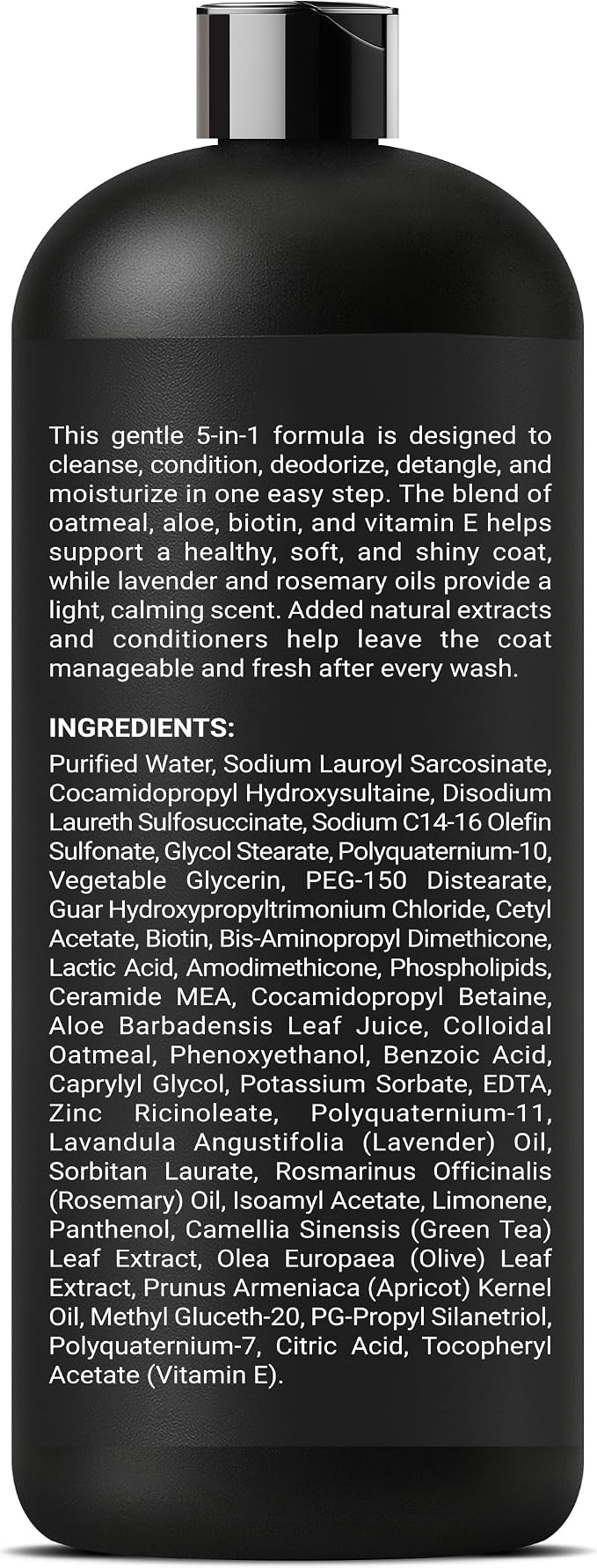 Oatmeal Dog Shampoo and Conditioner for Itchy Skin Relief | Puppy Shampoo for Sensitive Skin 5-in-1 | Cleans, Deodorizes & Detangles | Dog Wash for All Breeds | 16 fl oz | ALFIE'S CHOICE