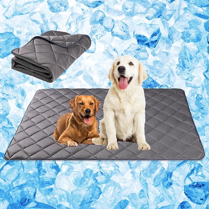 Paw Legend Dog Cooling Mat for Dogs Cat Cooling Pad for Dog Pet Cooling Blanket Summer Washable Dog Sleeping Pad on Kennel Sofa Bed Floor Car Seats, X-Large
