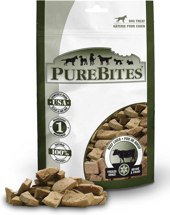 PureBites Beef Liver for Dogs, 8.8oz / 250g - Value Size