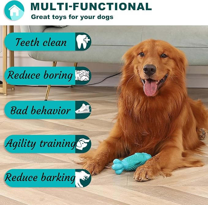 BoYoYo Dog Products Chew Toys, Squeaky Indestructible Dog Toys for Aggressive Chewers, Pet Supplies, Super Chewer, Heavy Duty