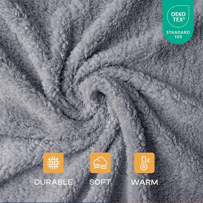 1 Pack 3 Calming Blankets Fluffy Premium Fleece Pet Blanket Soft Sherpa Throw for Dog Puppy Cat Beige/Pink/Grey Large (41" x31")