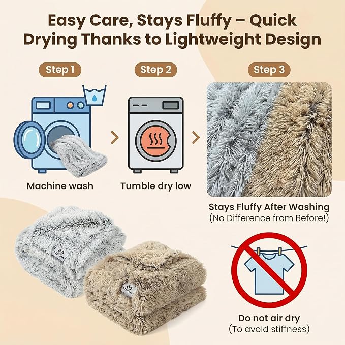 PJYuCien Dog Blanket for Dogs, Puppies and Pets, Lightweight & Portable Fluffy Fleece Throw, Super Soft Plush Cat Blanket for Couch/Car Seat/Furniture, Machine Washable, 24"x32", Grey