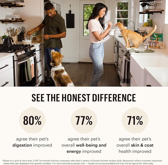 The Honest Kitchen Whole Food Clusters Grain Free Beef Dry Dog Food, 1 lb (Pack of 2)