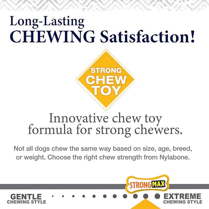Nylabone Gourmet Style Stick Strong Chew Toy for Dogs, Peanut Butter Flavor, X-Large - 50+ lbs, 1 Count