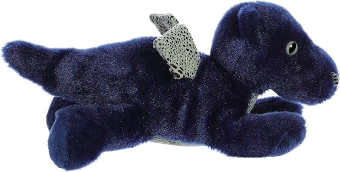 Aurora® Adorable Mini Flopsie™ Sapphire Dragon™ Stuffed Animal - Mini Companions Ready for Playful Adventures - for Kids All Ages, Toddlers, Adults, and Families - Blue 9.5 Inches