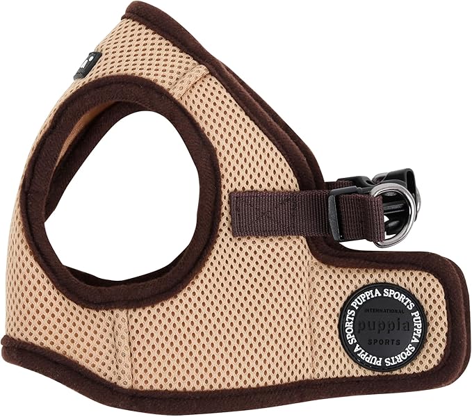 PUPPIA International Harness Soft B Vest, Small, Beige