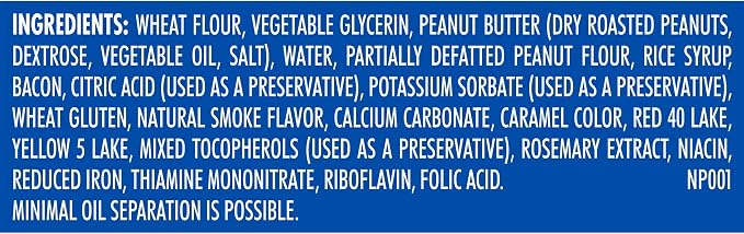 Milk-Bone Peanut Buttery Bites, Soft Dog Treats with Jif Peanut Butter & Real Bacon, 11.8 Oz. Bags